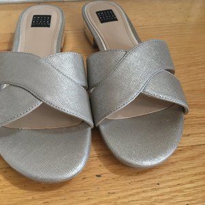 WHBM Bria Taupe Terrain Sandals NIB